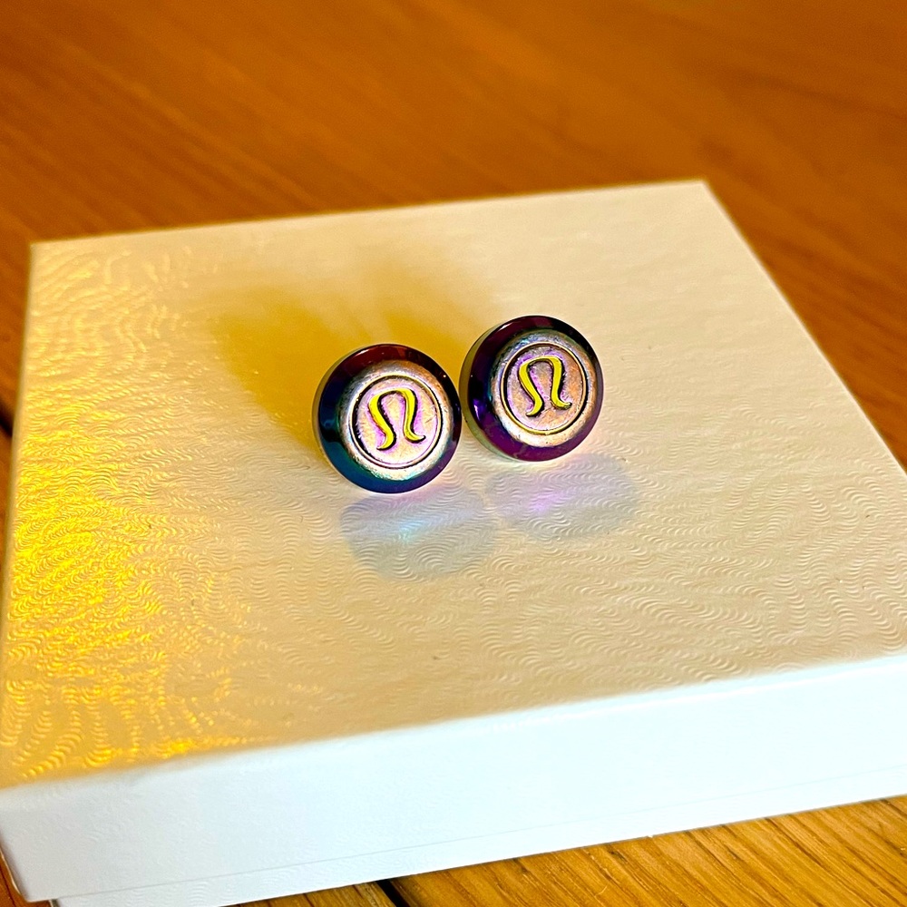 Lululemon Earrings 100% Upcycled Hardware on Sterling Silver Earring Studs!